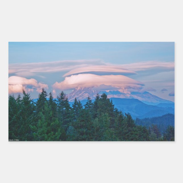 One Summer Evening Rectangular Sticker (Front)