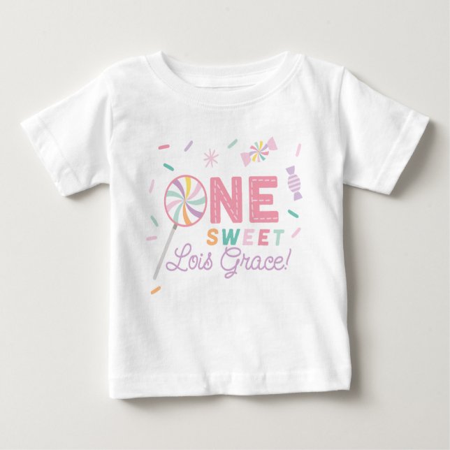 One Sweet Birthday Custom First Birthday Tee (Front)