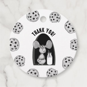 One Sweet Cookie and Milk Birthday Favor Tags