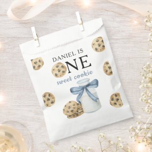 One Sweet Cookie and Milk First Birthday Favor Bag