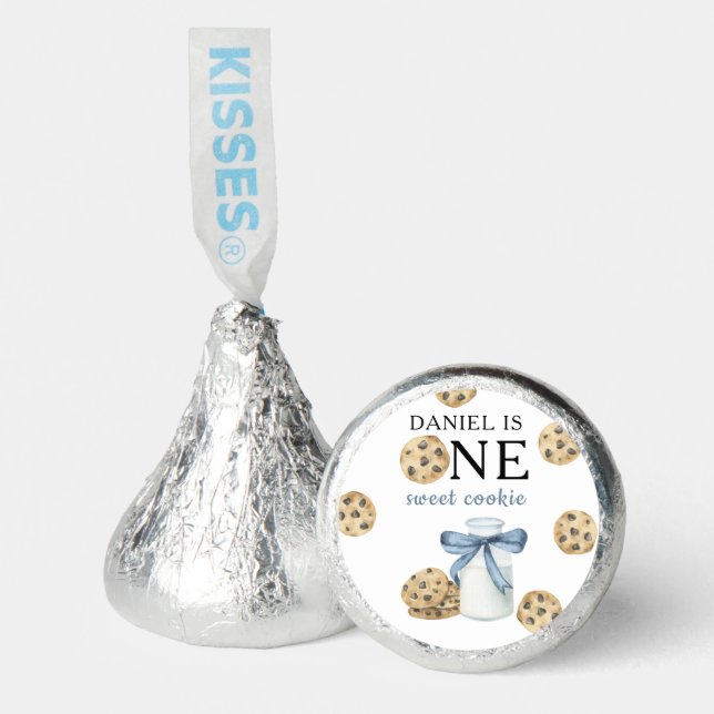 One Sweet Cookie and Milk First Birthday   Hershey®'s Kisses® (Front)