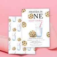 One Sweet Cookie and Milk Girl First Birthday 