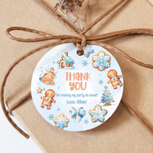One sweet cookie Christmas 1st birthday thank you Favor Tags