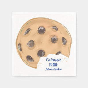 One Sweet Cookie First Birthday Napkins