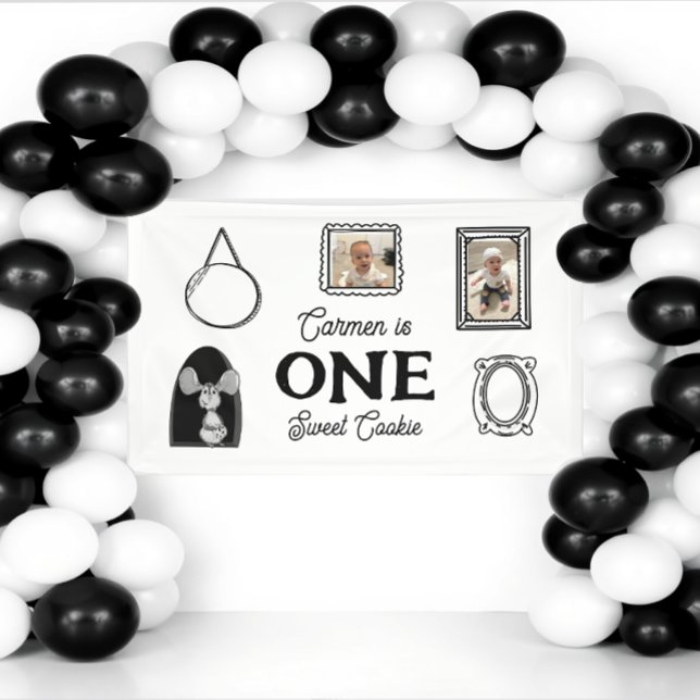 One Sweet Cookie First Birthday Party Banner (Creator Uploaded)