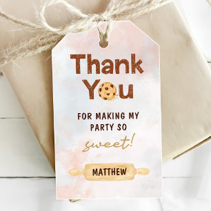 One Sweet Cookie First Birthday Party Gift Tags
