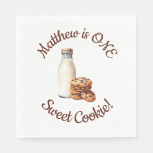 One Sweet Cookie! First Birthday Party Napkins
