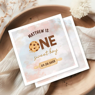 One Sweet Cookie First Birthday Party Napkins