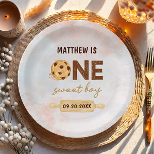 One Sweet Cookie First Birthday Party Paper Plates