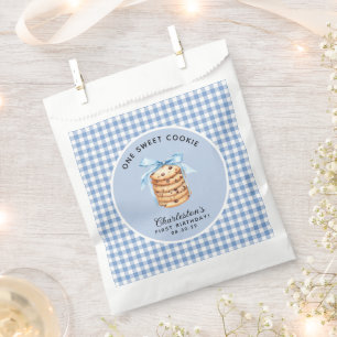 One Sweet Cookie First Boy Birthday Favor Bag