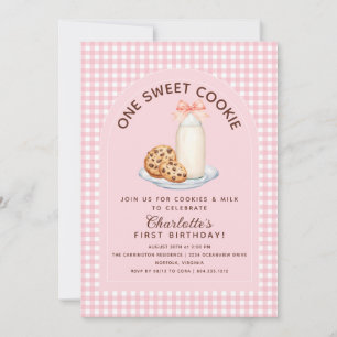 One Sweet Cookie Girl First Birthday Invitation