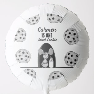 One Sweet Cookie Mouse First Birthday Balloon