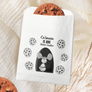 One Sweet Cookie Mouse First Birthday Favor Bag