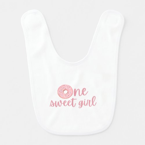 One sweet girl bib