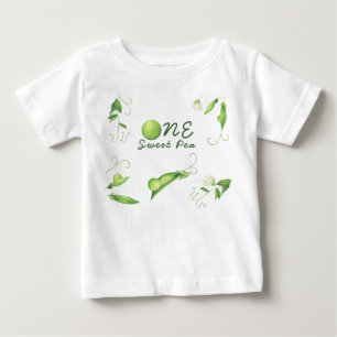 One Sweet Pea First Birthday Baby T-Shirt