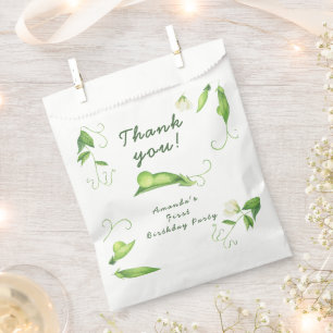 One Sweet Pea First Birthday Favor Bag