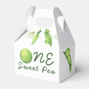 One Sweet Pea First Birthday Favor Boxes