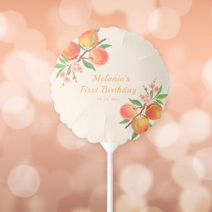 One Sweet Peach 1st Birthday Balloon