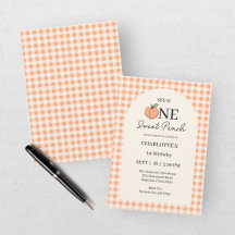 One Sweet Peach 1st Birthday