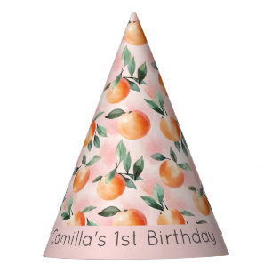 One Sweet Peach 1st Birthday  Party Hat
