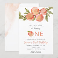 One Sweet Peach First Birthday