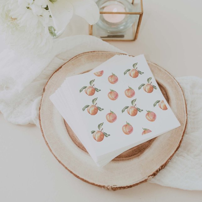 One sweet Peach  Girl Birthday Party  Napkins (Creator Uploaded)