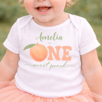 One Sweet Peach Girls First Birthday 