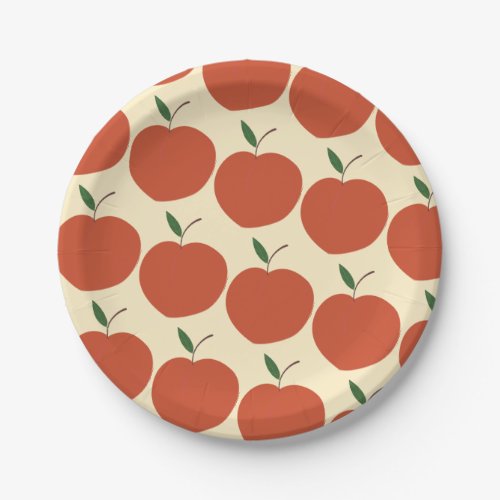 One Sweet Peach_ Retro Peach Pattern 1st Birthday  Paper Plates