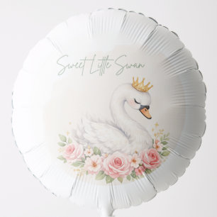 One Sweet Swan Birthday Balloon