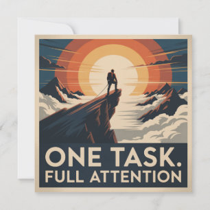 One Task. Full Attention Note Card