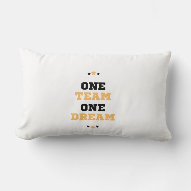 One team one dream lumbar pillow (Front)