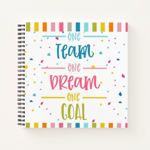 one team one dream notebook