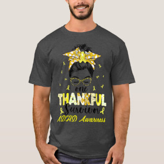 One Thankful Adhd Awareness Survivor T-Shirt