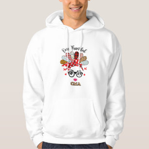 One Thankful CMA Nurse Nursing Messy Bun Turkey Th Hoodie