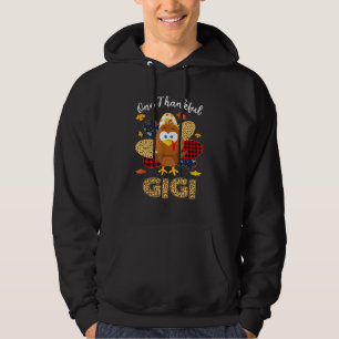 One Thankful Gigi Turkey Leopart Thankgivings Hoodie