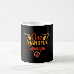 One Thankful Grandma Funny Thanksgiving Gift Coffee Mug