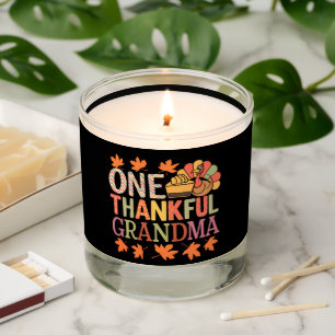 One Thankful Grandma Nana Turkey Thanksgiving Day Scented Candle
