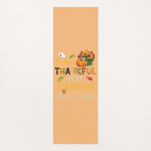 One Thankful ICU Nurse Pumpkin Stethoscope Thanksg Yoga Mat