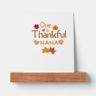 one thankful nana thanksgiving day family matching picture ledge