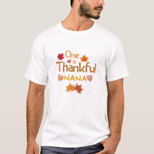 one thankful nana thanksgiving day family matching T-Shirt