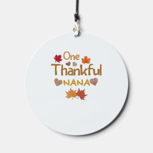 one thankful nana thanksgiving day family matching wind chime