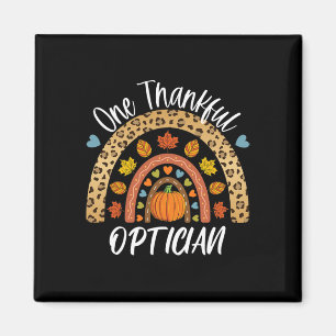 One Thankful Optician Cute Rainbow Autumn Fall  Magnet
