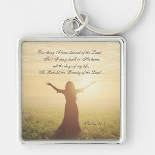 One Thing I have Desired of the Lord, Psalm 27:4, Keychain