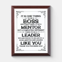 One thing to be a boss | mentor | Leader Quote