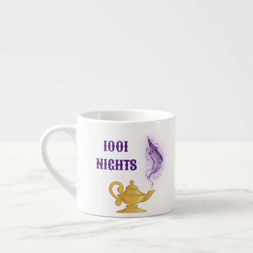 One Thousand and One Nights Aladdin Genie lamp Espresso Cup