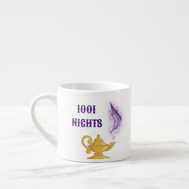 One Thousand and One Nights Aladdin Genie lamp Espresso Cup (Left)
