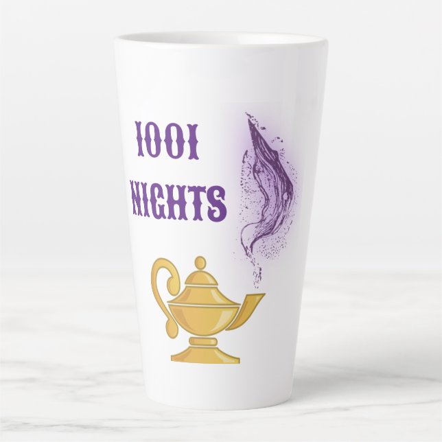 One Thousand and One Nights Aladdin Genie Lantern Latte Mug (Front)