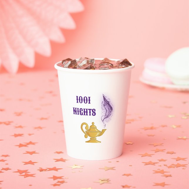 One Thousand and One Nights Aladdin Magic lamp Paper Cups (Insitu)