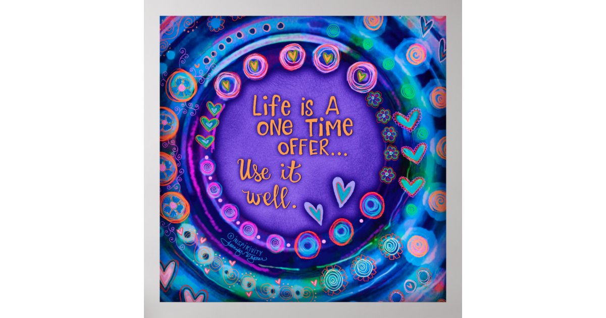 ”One Time Offer” Inspirivity Poster | Zazzle