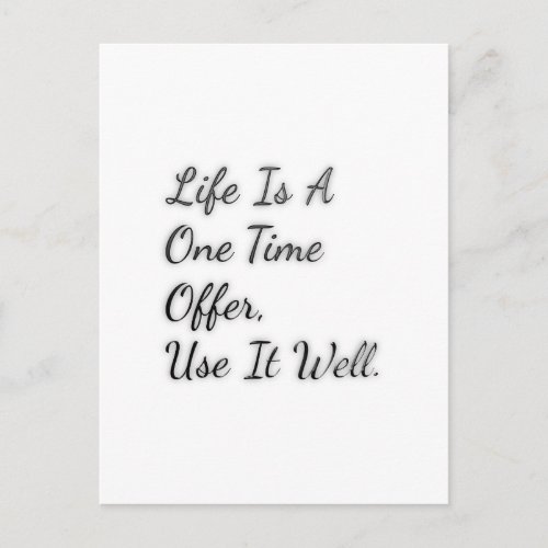 One Time Offer Postcard